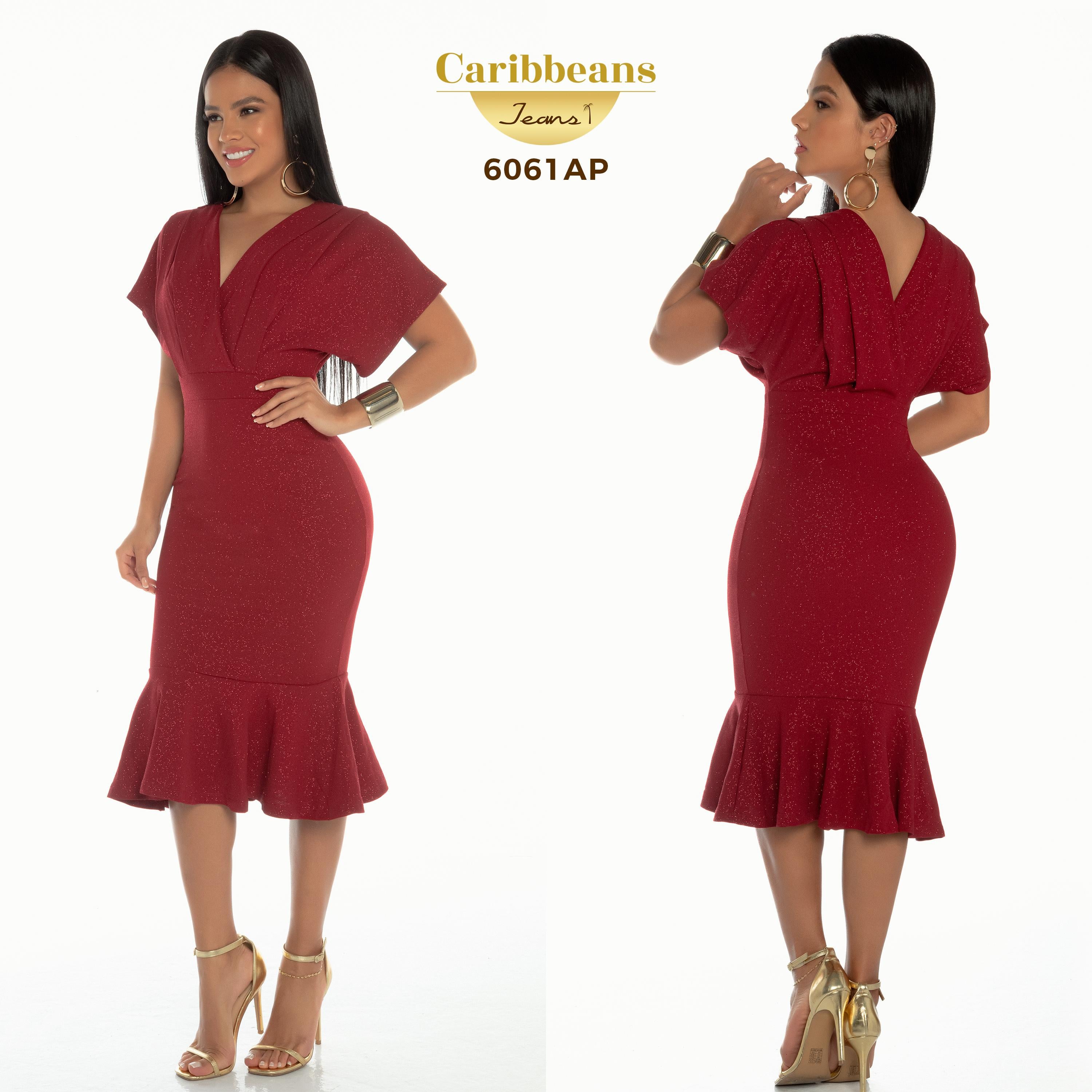 Ref. 003 -6061AP Vestido de fiesta - Ropa Colombiana