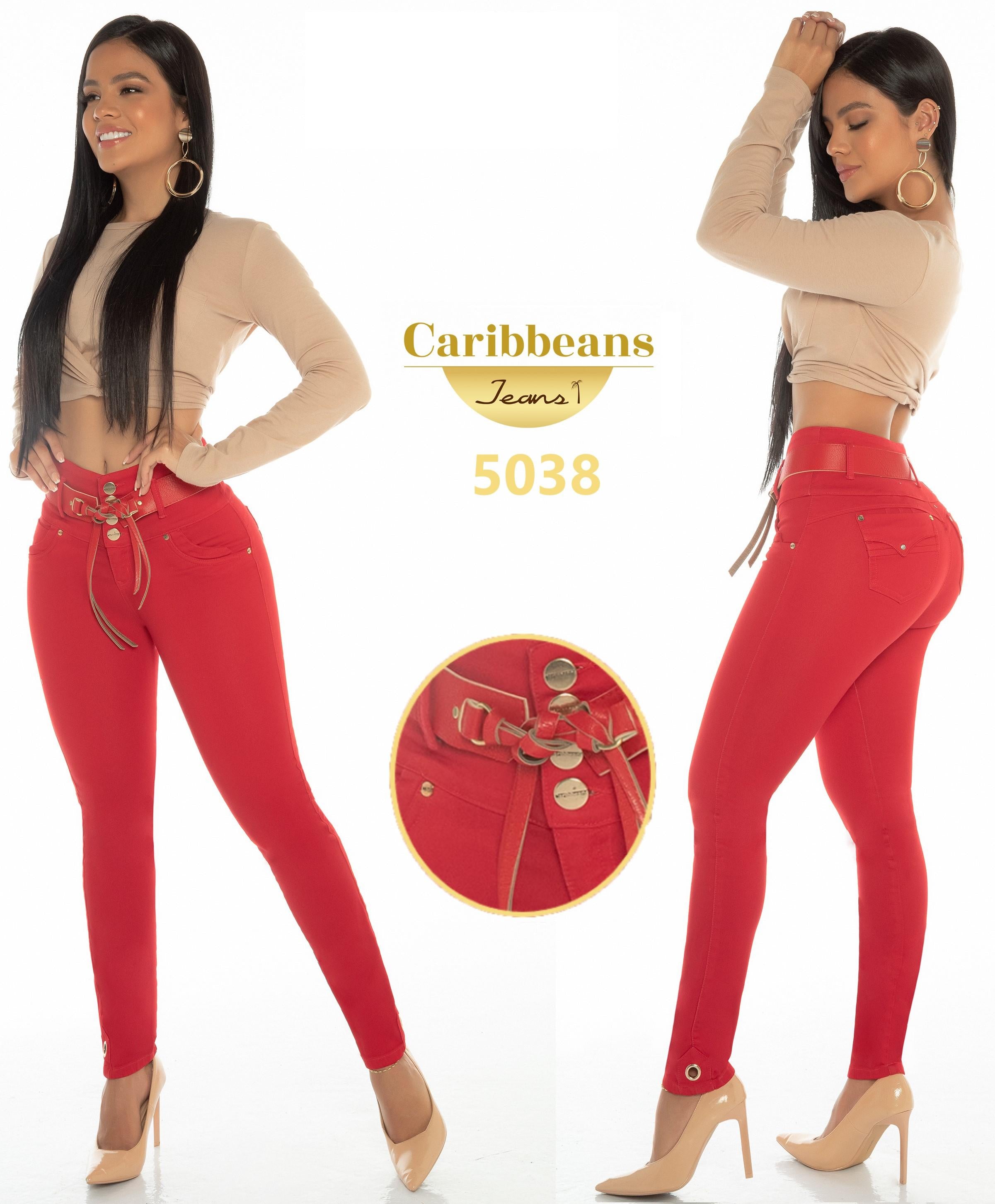 Ref. 041 -CB5038 Jeans Levantacola originales Colombianos