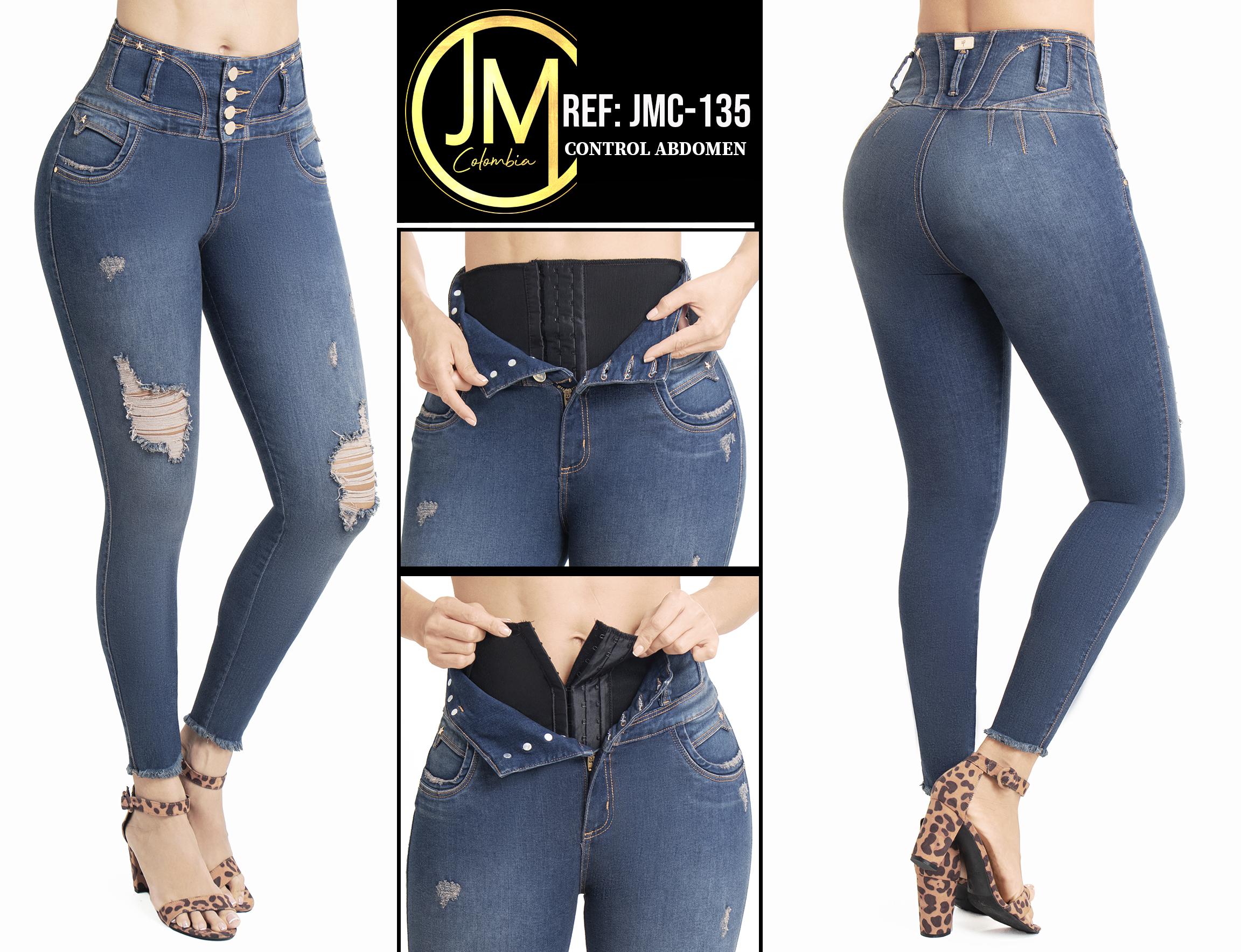 Ref. 037 -JMC135 Oferta Vaquero Jean Dama con Push Up - Ropa Colombiana