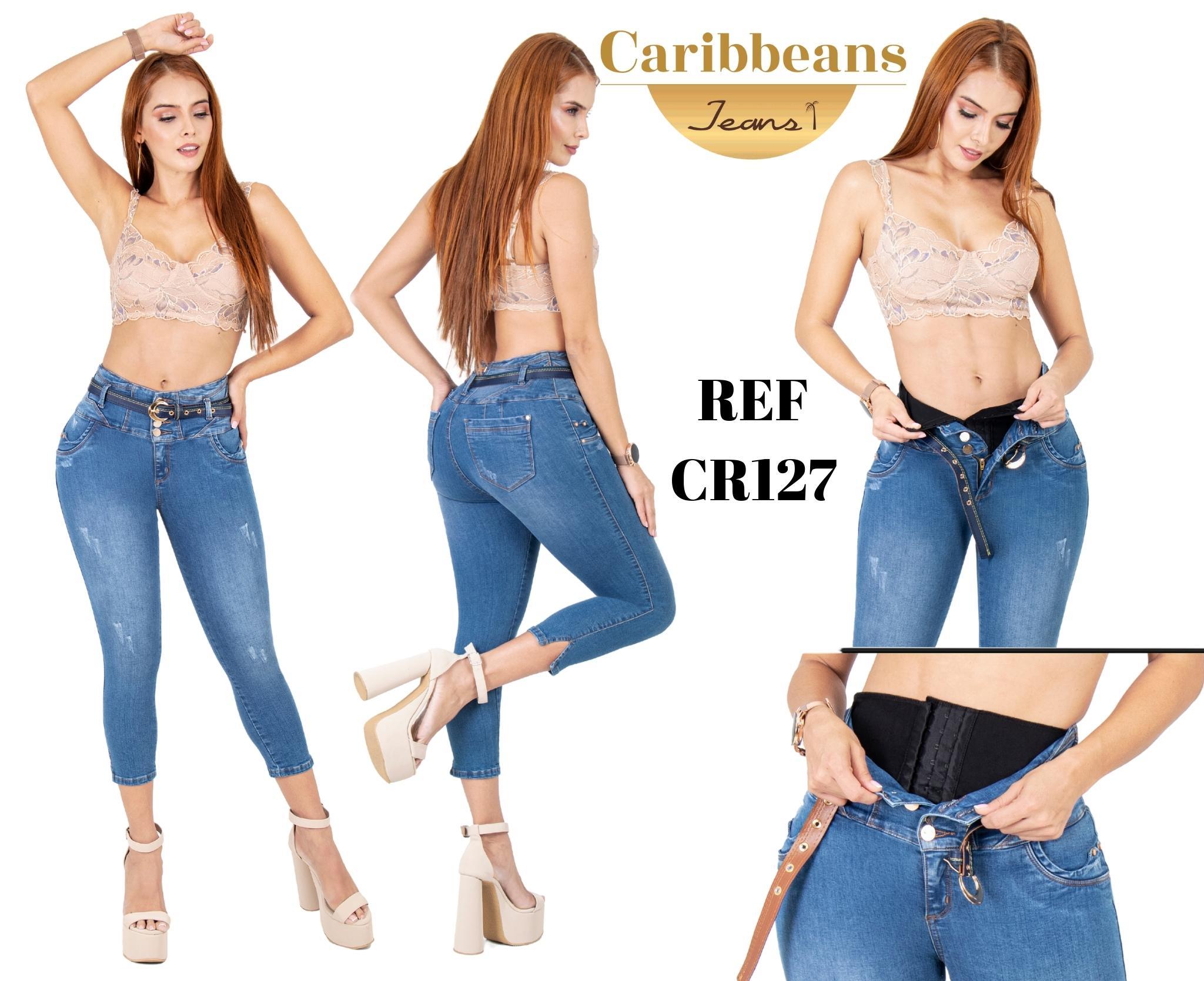 Ref. 041 -CR127 Jean Dama con estilo colombiano de moda - Ropa Colombiana