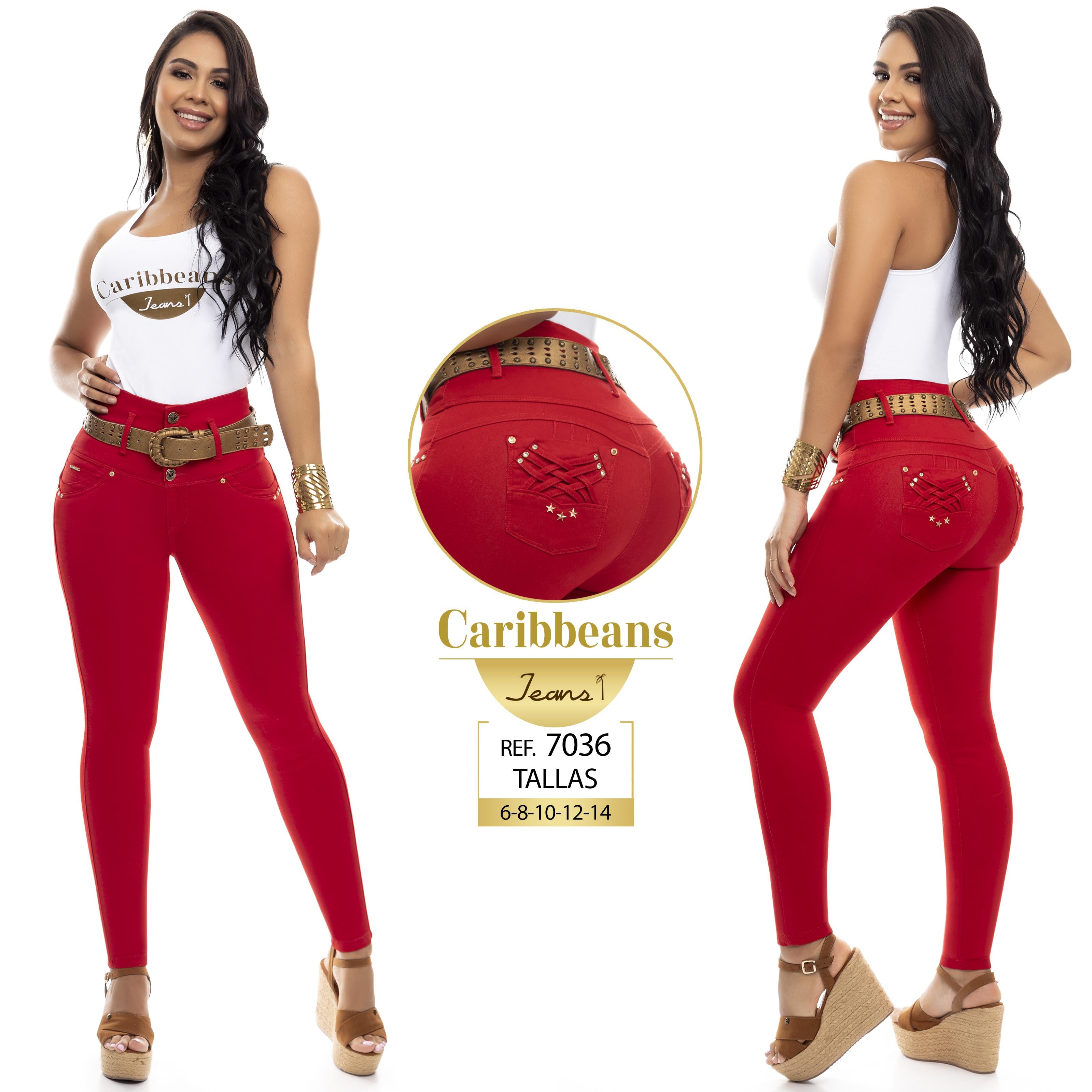 Ref. 063 -CB7036 Vaquero push up Colombiano - Ropa Colombiana