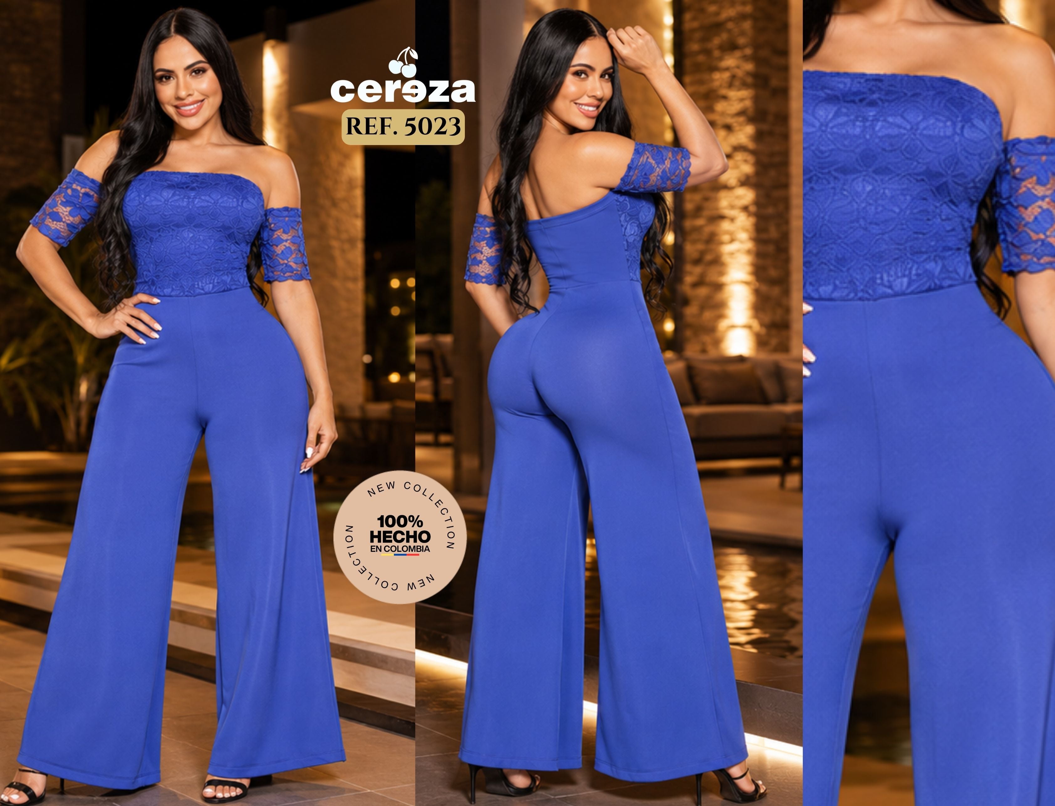 Ref. 004 -5023 Enterizo Colombiano de Moda - Ropa Colombiana
