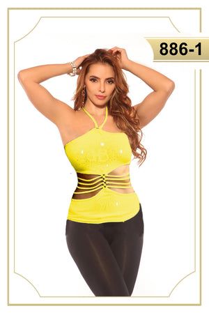 Ref. 004 -886 BLUSA MODA CEREZA - Ropa Colombiana