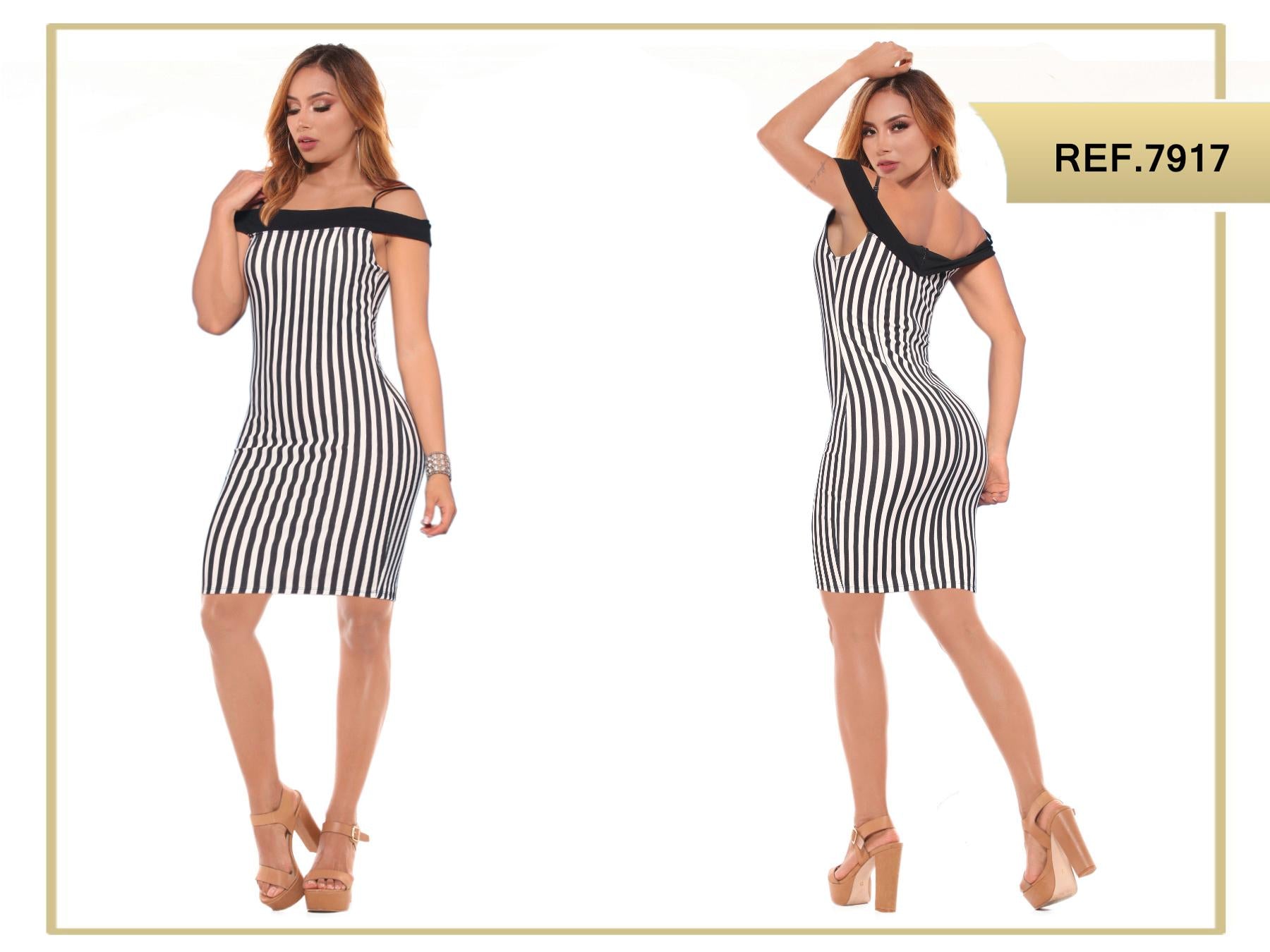 Ref. 048 -7917 Vestido Casual Verano Manga Corta - Ropa Colombiana