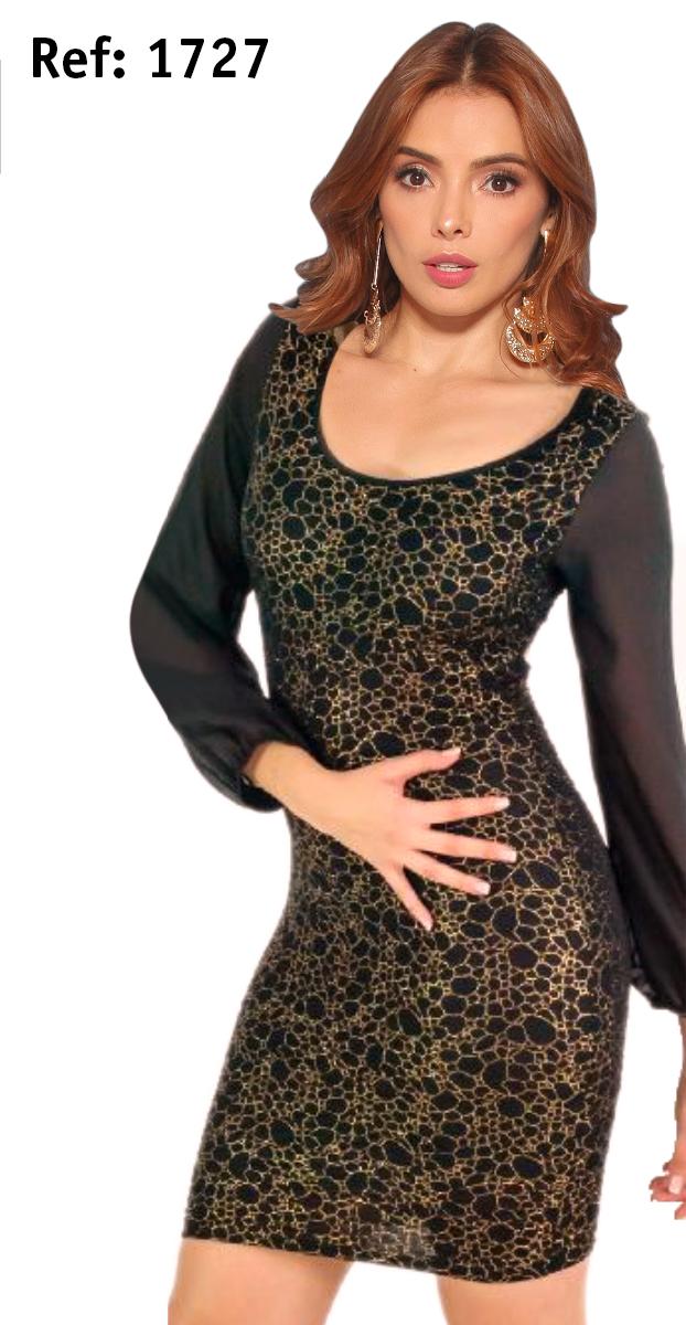Ref. 003 -D1727 Vestidos de fiesta - Ropa Colombiana