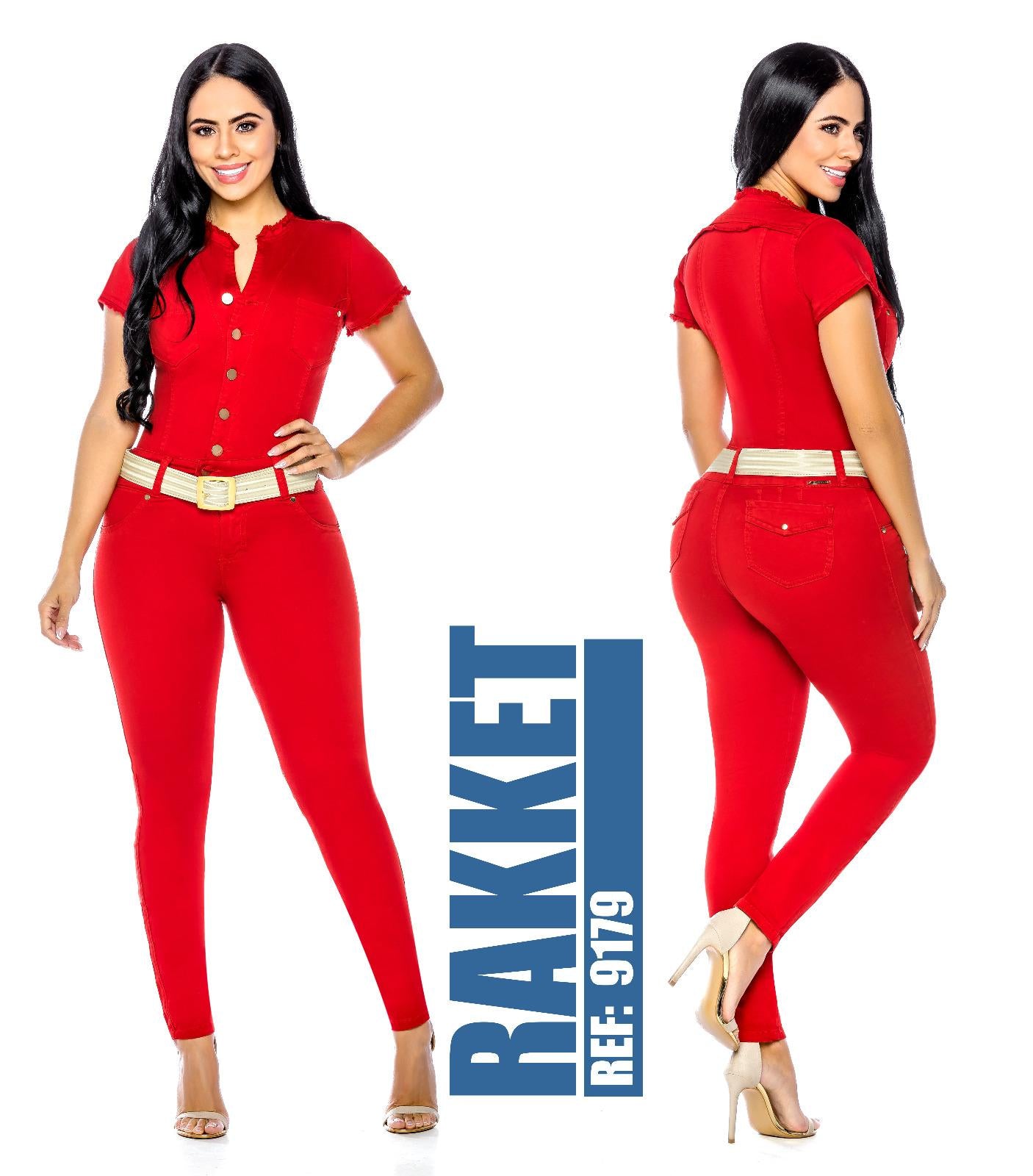 Ref. 006 -9179 Colombian butt-lifting jean jumpsuit