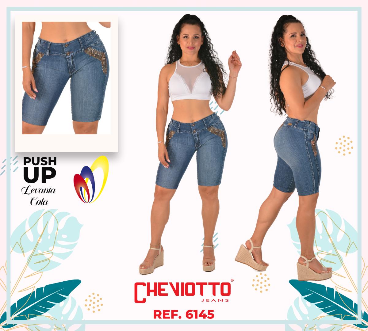 Ref. 001 -6145 Jean Capri Colombiano forma Perfecta - Ropa Colombiana