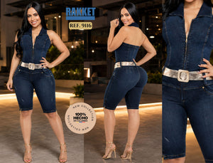 Ref. 006 -9116 Enterizo colombiano corto nueva moda - Ropa Colombiana