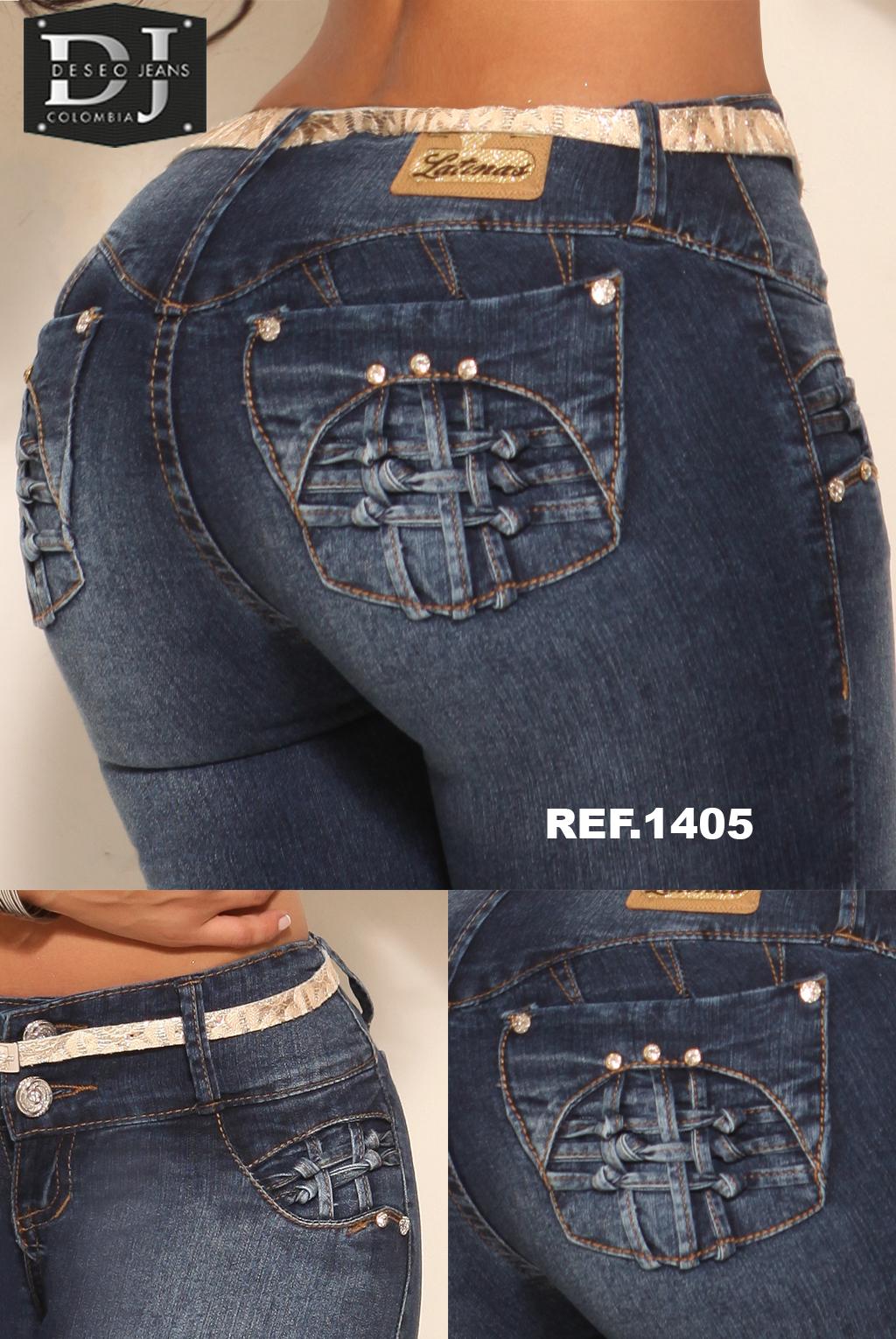 Ref. 006 -1405 Jean Levanta cola Colombiano - Ropa Colombiana