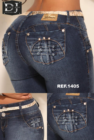 Ref. 006 -1405 Jean Levanta cola Colombiano - Ropa Colombiana