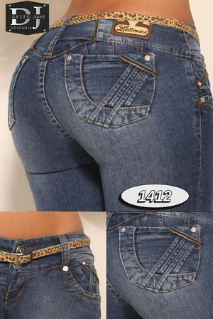 Ref. 006 -1412 Jean Colombiano Levanta cola - Ropa Colombiana
