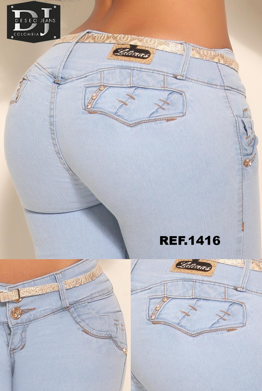 Ref. 006 -1416 Jean Levantacola Colombiano - Ropa Colombiana