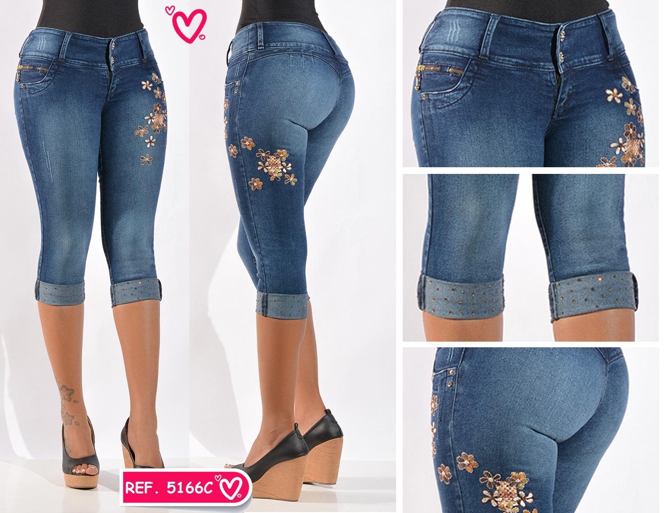 Ref. 030 -5166C Jean Corto - Ropa Colombiana