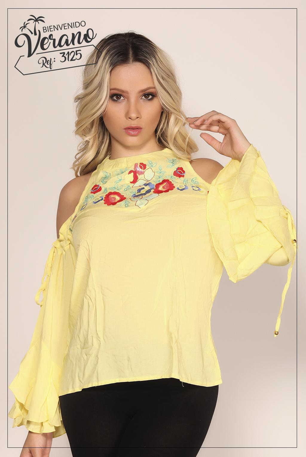 Ref. 015 -3125 Blusa Dama Colombiana - Ropa Colombiana