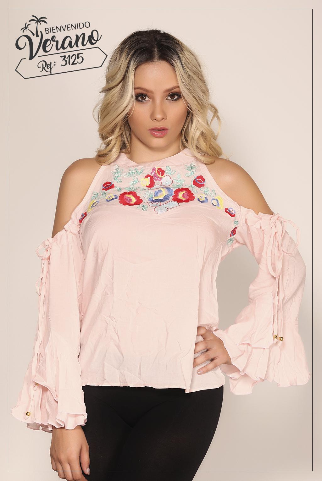 Ref. 015 -3125 Blusa Dama Colombiana - Ropa Colombiana