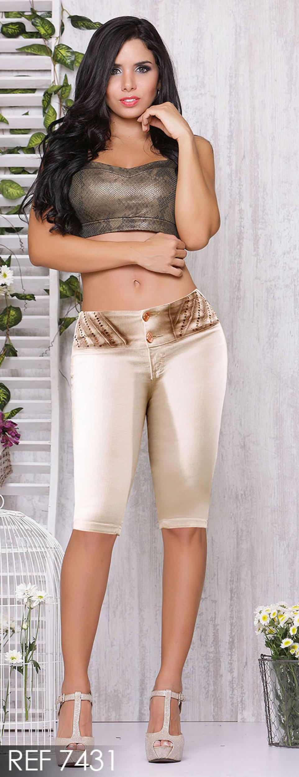 Ref. 001 -7431 Jean Capri Levantacola Colombiano - Ropa Colombiana