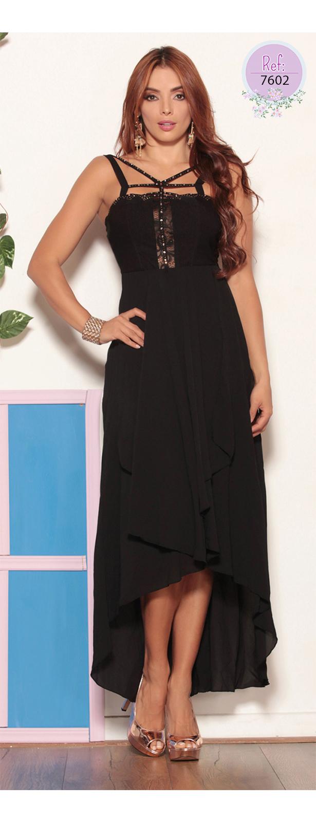 Ref. 018 -7602 Maxi Vestido Yes Brasil - Ropa Colombiana
