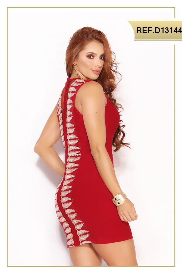 Ref. 003 -D13144 Vestido de Fiesta Corto - Ropa Colombiana