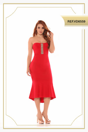 Ref. 003 -VD6559 VESTIDO DAMA - Ropa Colombiana