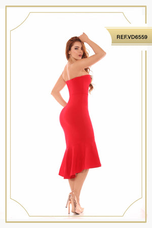 Ref. 003 -VD6559 VESTIDO DAMA - Ropa Colombiana