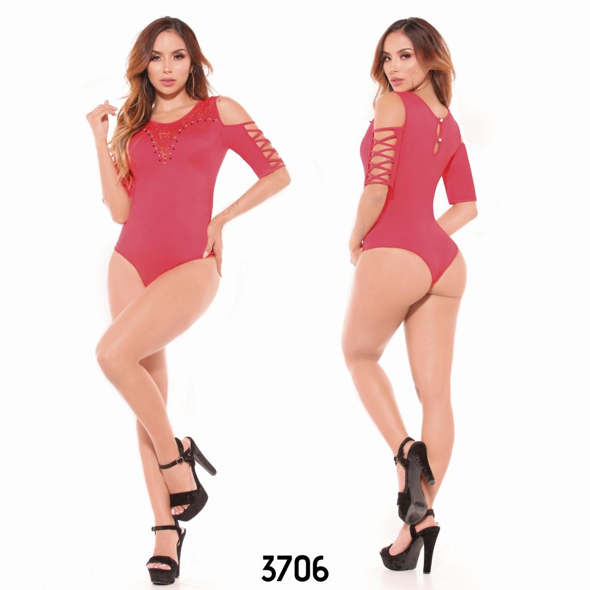 Ref. 004 -3706 Body sexy con refuerzo interno - Ropa Colombiana