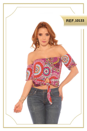 Ref. 004 -10133 BLUSAS SEXY DAMA CEREZA - Ropa Colombiana