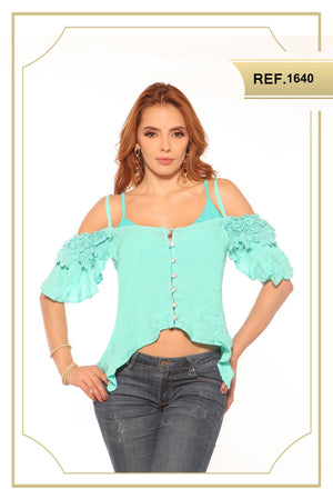 Ref. 015 -1640 Blusa Casual Latina - Ropa Colombiana