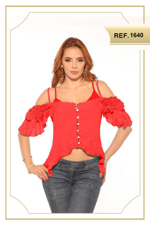 Ref. 015 -1640 Blusa Casual Latina - Ropa Colombiana