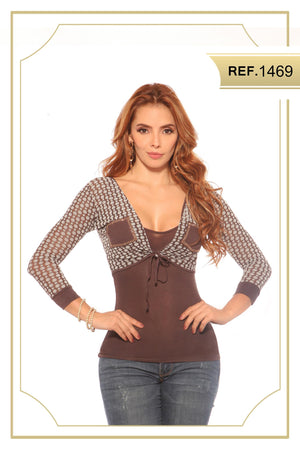 Ref. 004 -1469 Blusa Cereza - Ropa Colombiana
