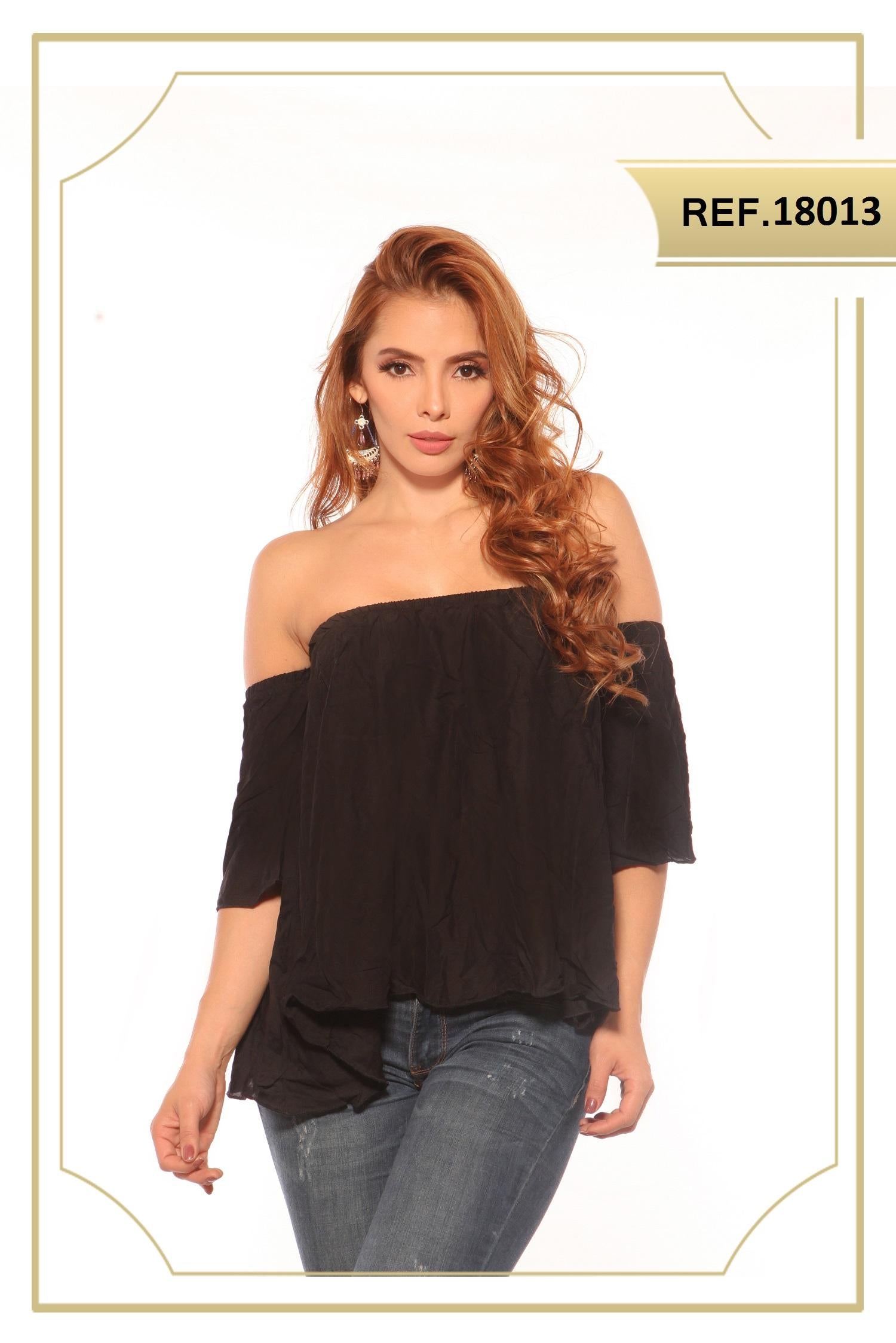 Ref. 004 -18013 BLUSA DAMA COLOMBIANA - Ropa Colombiana