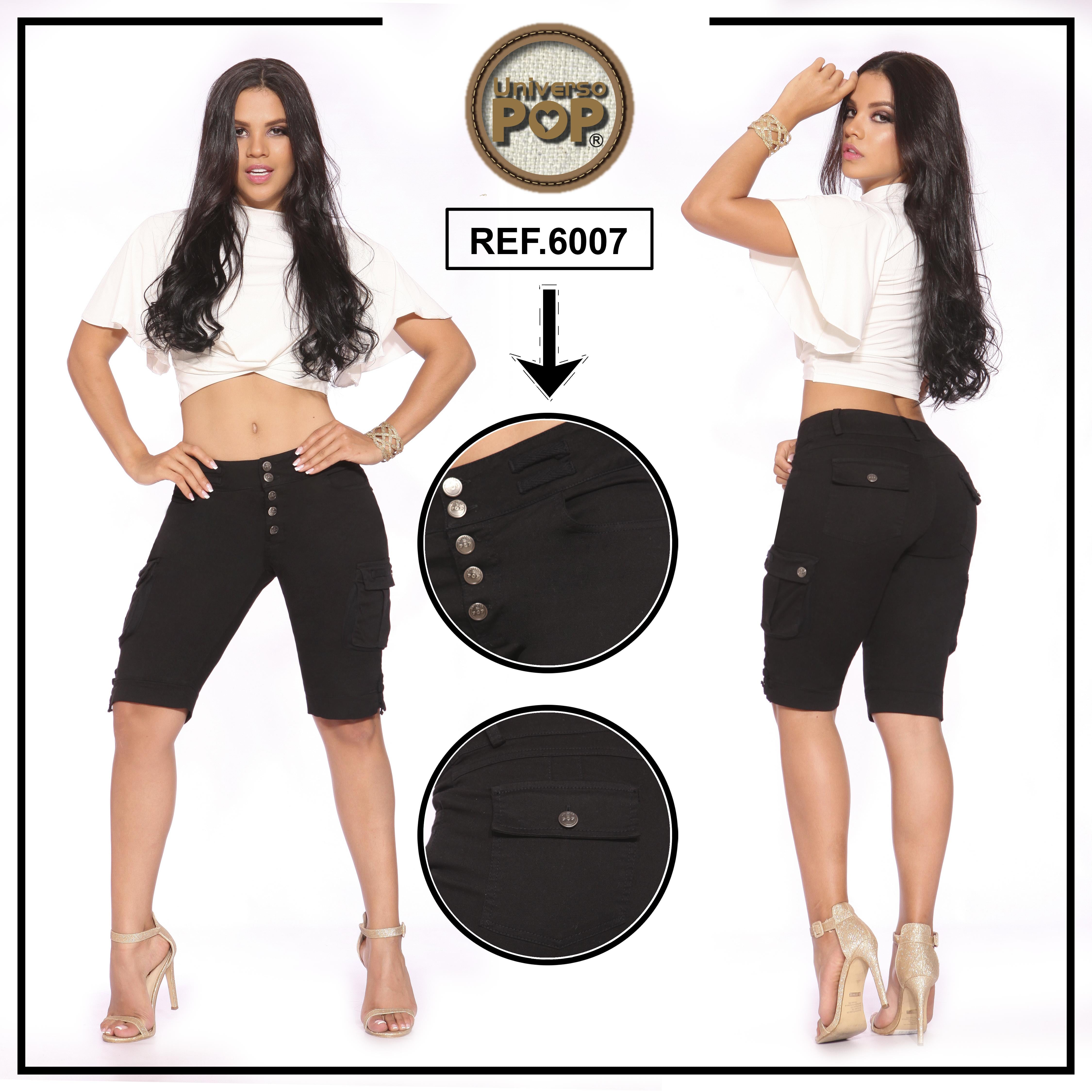 Ref. 076 -UP6007 Capri corto de dama - Ropa Colombiana