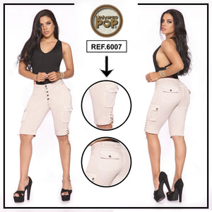 Ref. 076 -UP6007 Capri corto de dama - Ropa Colombiana