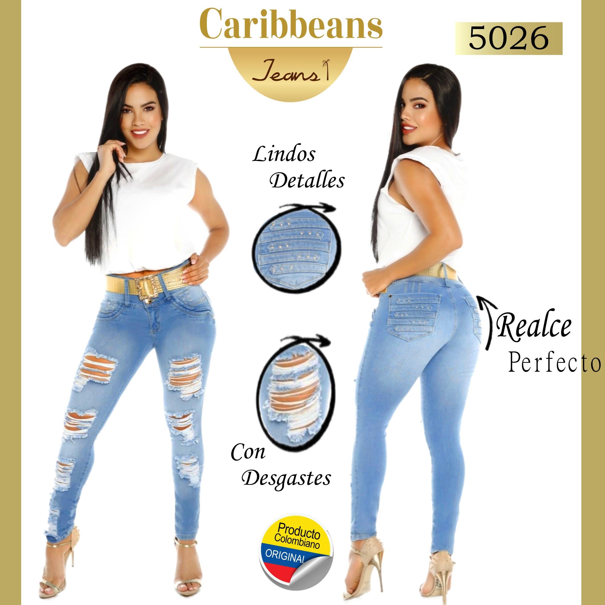 Ref. 041 -CB5026 Colombian Push Up Jeans