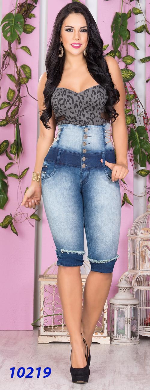 Ref. 001 -10219 JEAN CAPRI COSTILLERO ANATOMICO CHEVIOTTO - Ropa Colombiana