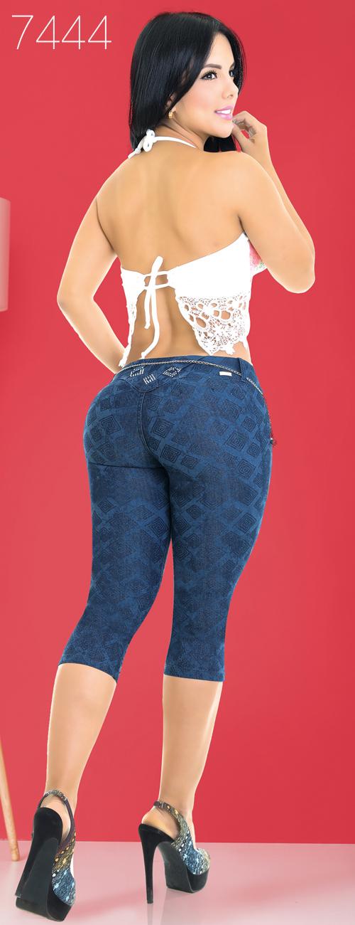 Ref. 001 -7444 Jean Capri Colombiano - Ropa Colombiana