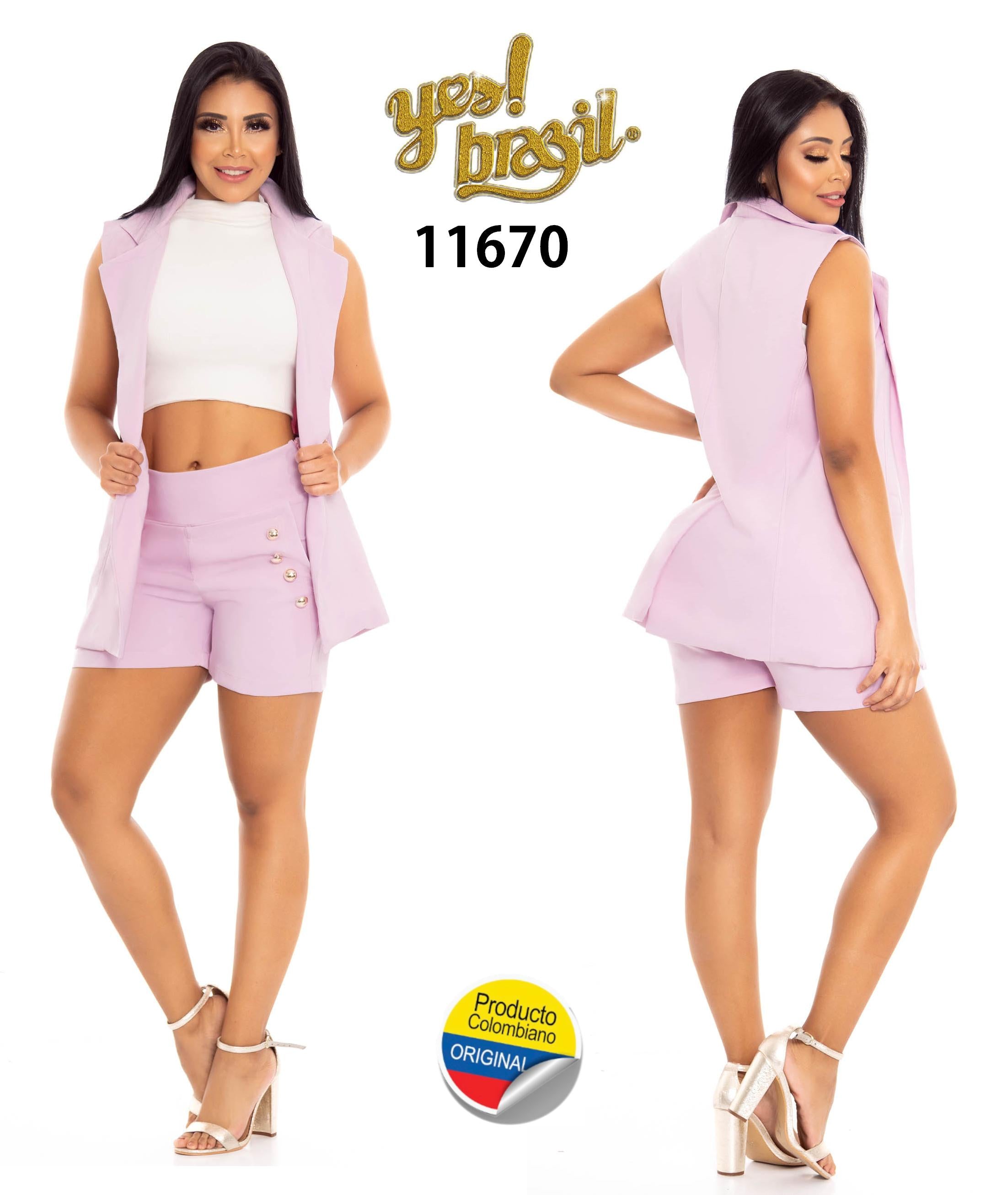 Ref. 018 -11670 Conjunto Colombiano Yes brazil - Ropa Colombiana