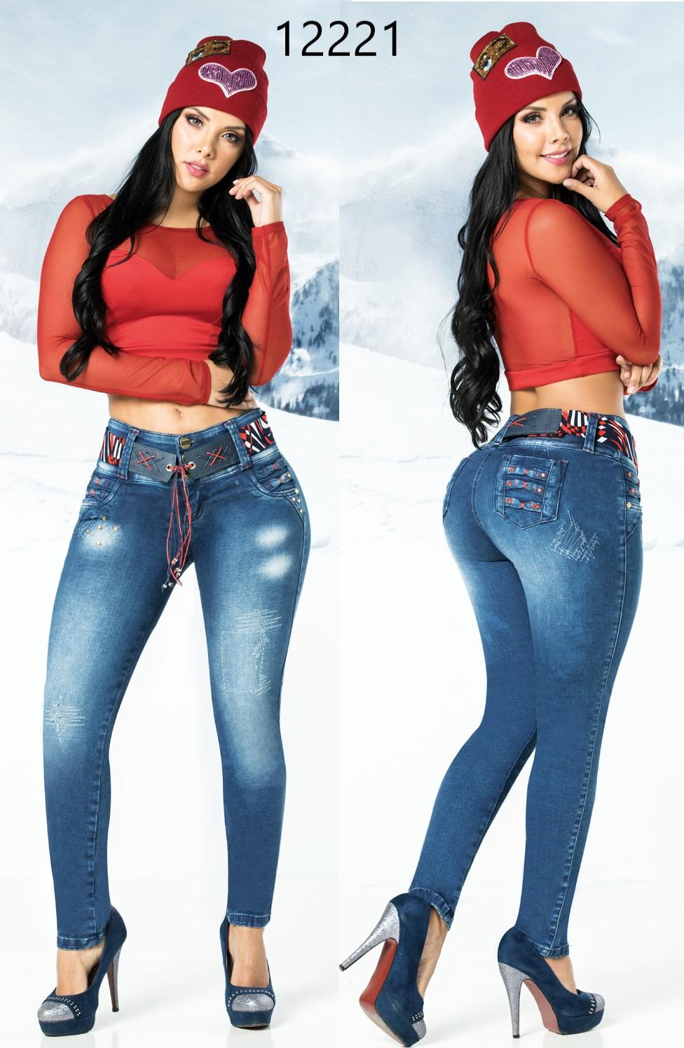 Ref. 001 -12221 Jean levantacola - Ropa Colombiana