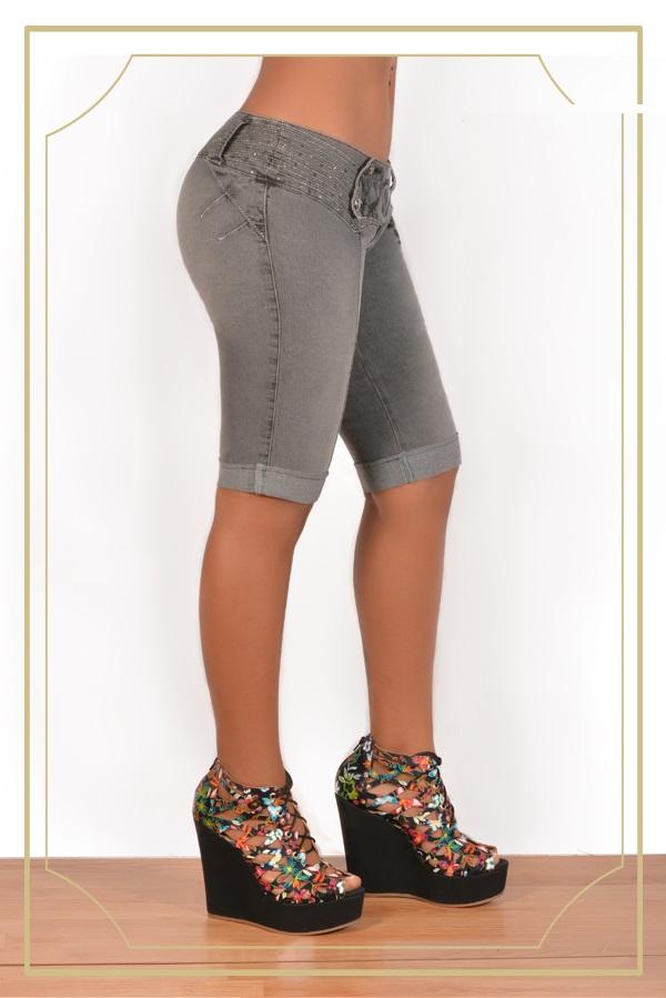 Ref. 001 -4381 Jean Capri Cheviotto Colombiano - Ropa Colombiana