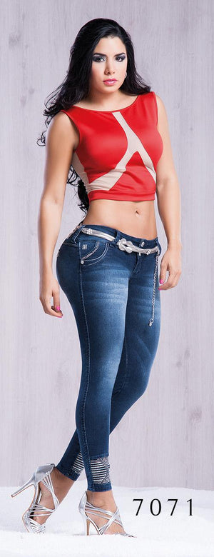 Ref. 001 -7071 Jean Estilo Sexy - Ropa Colombiana