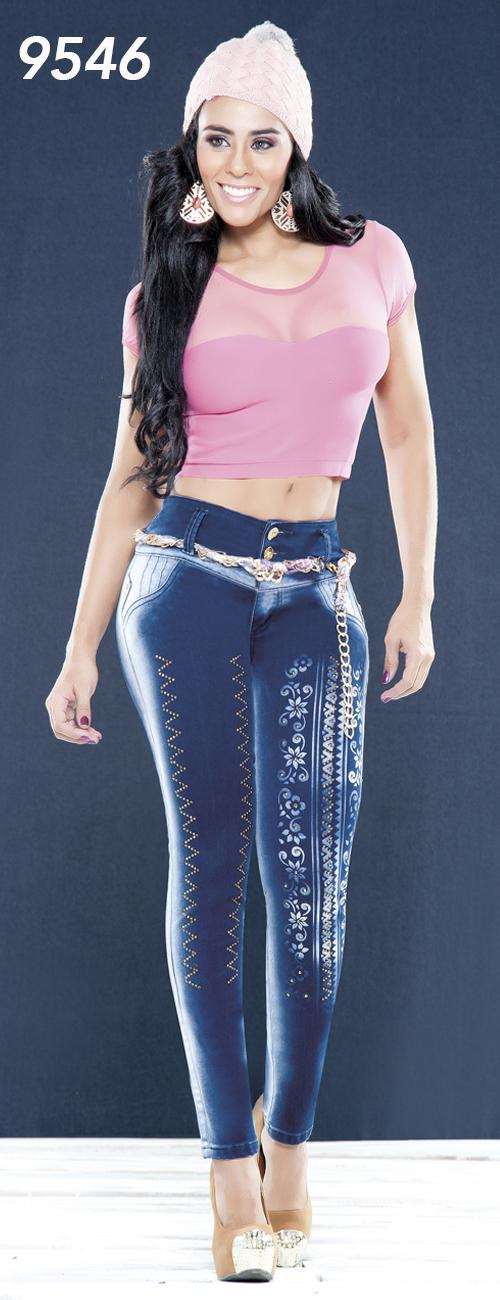 Ref. 001 -9546 Jean Levantacola al Estilo Colombiano - Ropa Colombiana