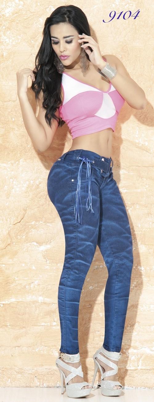 Ref. 001 -9104 Jeans Levantacola Colombiano - Ropa Colombiana