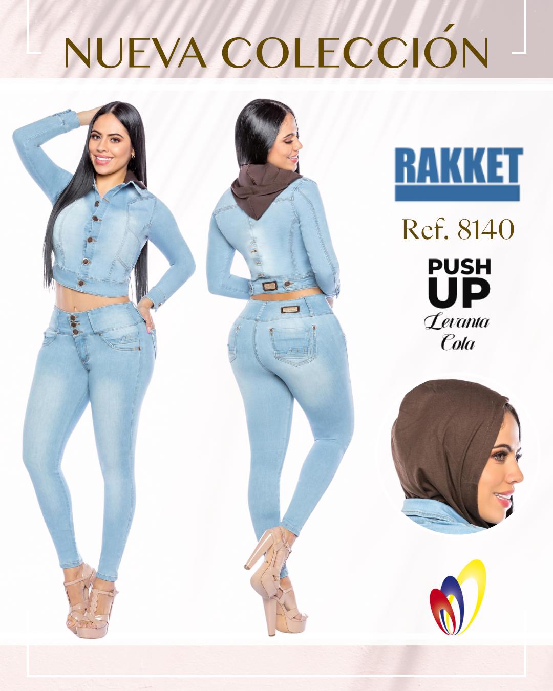 Ref. 006 -8140 Conjunto Rakket Colombiano Push Up y Chaqueta Vaquera