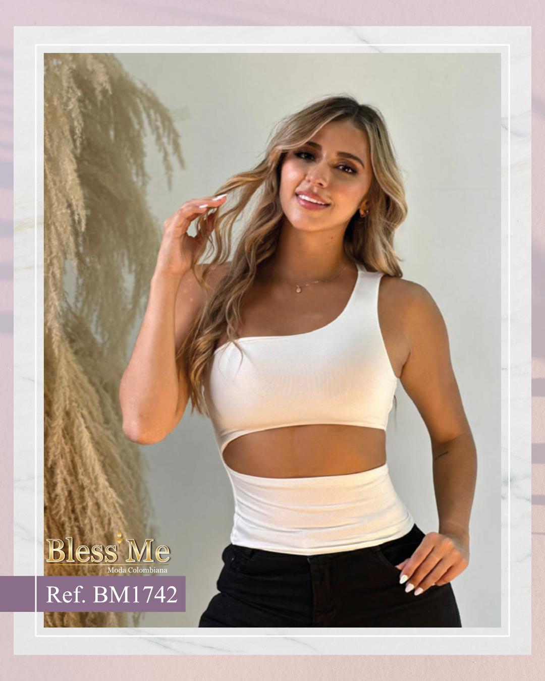 Ref. 741258 -BM1742 Blusa colombiana manga corta de verano - Ropa Colombiana