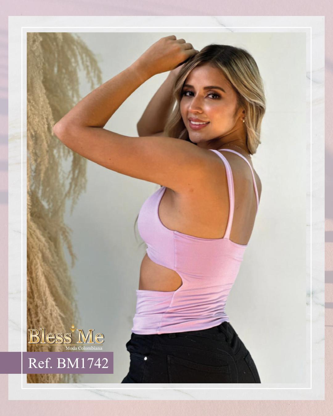 Ref. 741258 -BM1742 Blusa colombiana manga corta de verano - Ropa Colombiana