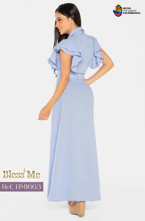 Ref. 058 -BM1663 Vestido de Fiesta Largo - Ropa Colombiana