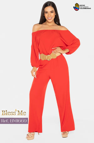 Ref. 058 -BM1669 Enterizo largo Colombiano - Ropa Colombiana