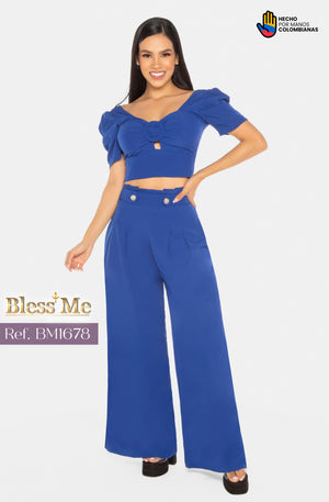 Ref. 058 -BM1678 Conjunto Largo Colombiano - Ropa Colombiana