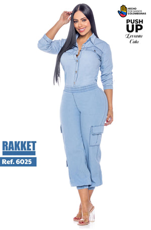 Ref. 006 -R6025 Conjunto Largo Colombiano - Ropa Colombiana