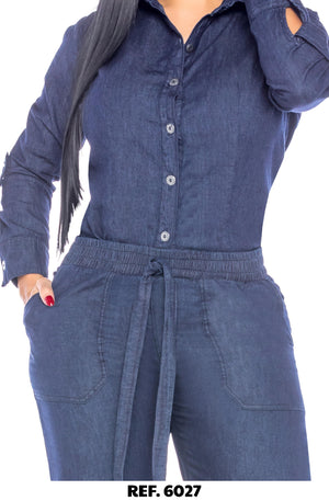 Ref. 006 -R6027 Conjunto Largo Colombiano - Ropa Colombiana