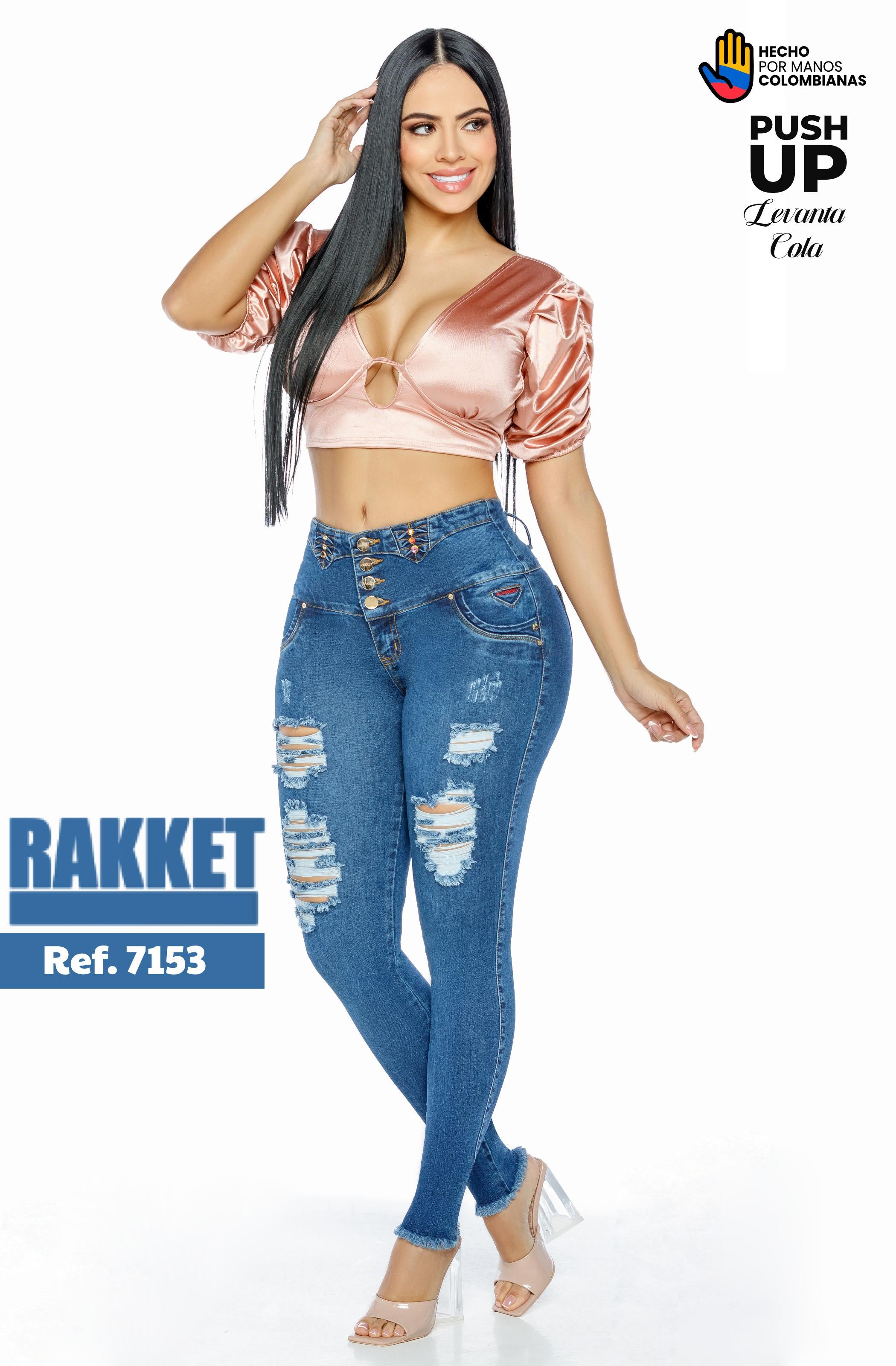 Ref. 006 -7153 Jeans Colombianos Push Up